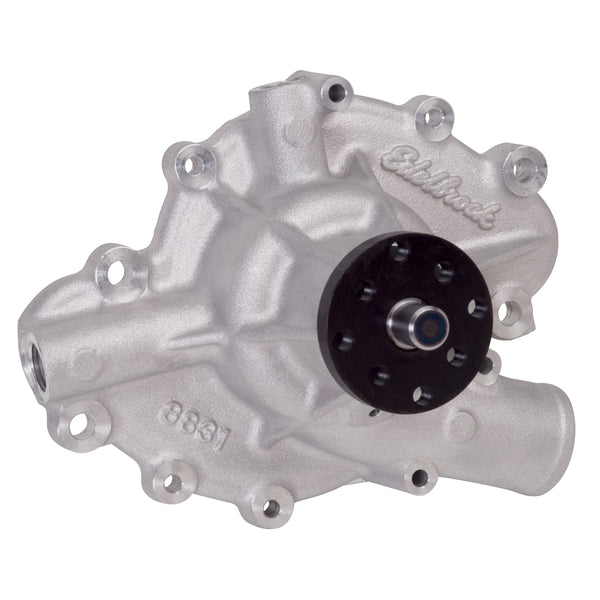 Edelbrock High Flow Aluminum Water Pump, Short, 4 7/16" Hub Height, Late 1968-1972, USA Made (FREE lower 48 ground shipping in approx. 1-2 weeks)