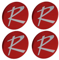 Rambler R Wheel Center Cap Inserts for 2-Bar Spinner Wheels, Set of 4, Show Quality, 1964-66 Rambler (See Applications) (FREE lower 48 ground shipping in approx. in 1-2 weeks)