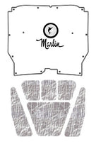 Hood Insulation Pad, Molded ABS Cover with 3D Marlin Script & Emblem Logo & Heat Shield Insulation Panels, 1965-66 Rambler Marlin (FREE lower 48 ground shipping in approx. 2-3 weeks)