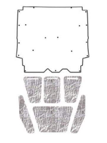 Hood Insulation Pad, Smooth-Molded ABS Cover with Heat Shield Insulation Panels, 1966-68 American (FREE lower 48 ground shipping in approx. 2-3 weeks)