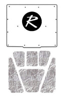 Hood Insulation Pad, Molded ABS Cover with 3D R Logo & Heat Shield Insulation Panels, 1967-70 AMC Rebel (FREE lower 48 ground shipping in approx. 2-3 weeks)