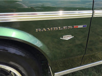 Emblem, 290 Fender, Show Quality, 1968-69 AMC Ambassador, AMX, Javelin, Rebel (FREE lower 48 ground shipping in approx. in 1-2 weeks)