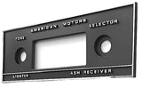 Radio Plate, Show Quality, 1968-69 AMC AMX, Javelin (FREE lower 48 ground shipping in approx. 1-2 weeks)