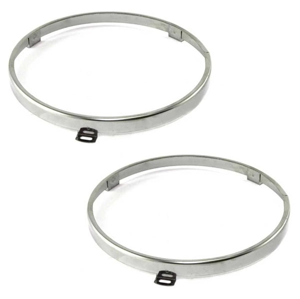 Headlight Retaining Trim Ring Set, 1968-74 AMC AMX, Javelin, Javelin AMX (FREE lower 48 ground shipping in approx. 1-2 weeks)