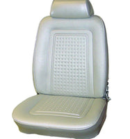 Bucket Seat Covers, Show Quality Reproduction, Cologne or Regal Vinyl With Ventilair Grain Inserts, Choose From 4 Colors, 1969 AMC AMX (FREE lower 48 ground shipping in approx. 4 months)