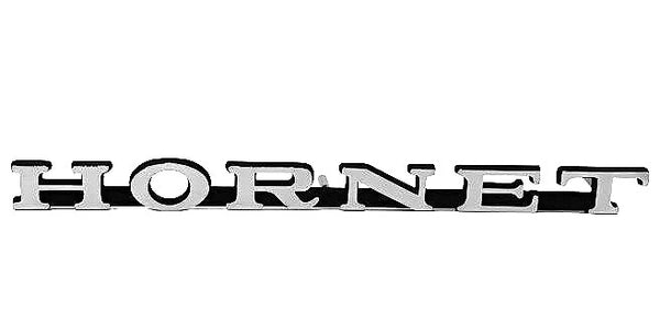 Emblem, Hornet 6 3/4" Letters Front Fender & Taillight Panel, Show Quality, 1970-72 AMC Hornet, SC/360, (FREE lower 48 ground shipping in approx. in 1-2 weeks)