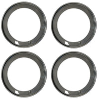 Wheel Trim Ring Set, OE Correct 15" For Machine Style Wheels, Polished Stainless, 1970-72 AMC (FREE lower 48 ground shipping in approx. 1-2 Weeks)