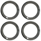 Wheel Trim Ring Set, OE Correct 15" For Machine Style Wheels, Polished Stainless, 1970-72 AMC (FREE lower 48 ground shipping in approx. 1-2 Weeks)