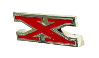 Emblem, "X" Grille, Show Quality, 1970-78 AMC Gremlin X (FREE lower 48 ground shipping in approx. in 1-2 weeks)