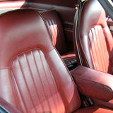 Bucket Seat Covers, Show Quality Reproduction, Leather (Black or Red), 1971 AMC Javelin, Javelin AMX (FREE lower 48 ground shipping in approx. 4 months)