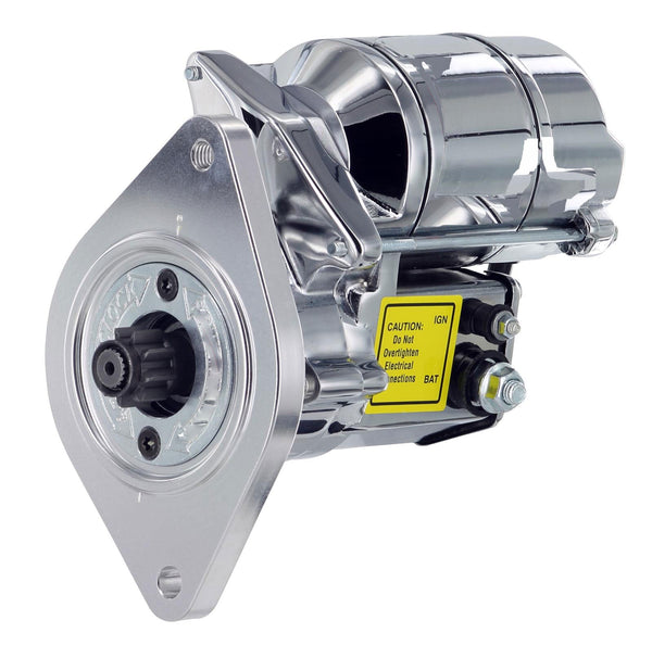 Gear Drive Mini Starter, Chrome Finish, 1968-91 AMC and Jeep V8 - FREE lower 48 ground shipping in approx. 2-3 weeks