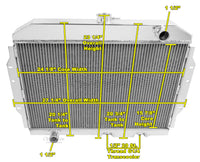 Aluminum Radiator, 2-Row, 1958-78 AMC - See Applications Before Ordering, (FREE lower 48 ground shipping in approx. 1-2 weeks)