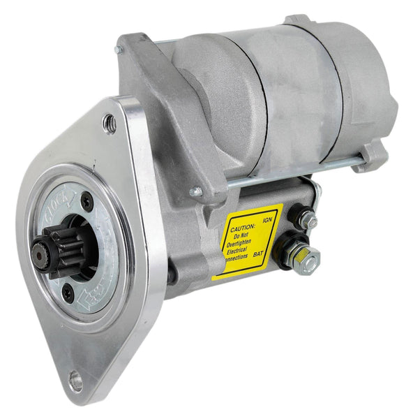 Gear Drive Mini Starter, Satin Finish, 1968-91 AMC and Jeep V8 - FREE lower 48 ground shipping in approx. 1 week