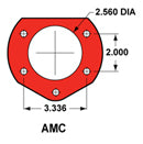 4-Wheel Disc Conversion Kit, Wilwood, 12" Drilled/Slotted Rotors With Red or Black 6-Piston Front/4-Piston Rear Calipers, for OE AMC Disc Brake Spindles, 1967-1983 AMC - FREE lower 48 ground shipping in approx. 1-2 months