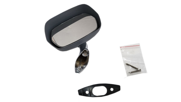 Manual Passenger Side Mirror Kit, Primered w/Chrome Base, 1970-74 AMC (FREE lower 48 ground shipping in approx. 1-2 Weeks)