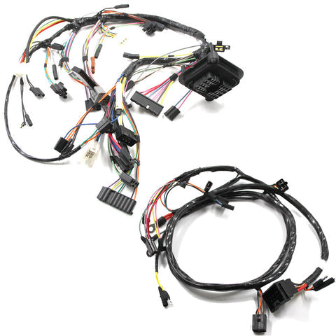 Dash & Engine Compartment Wiring Harness, parking lamp with 2-wire pin & sleeve molded connector, 6 wires at the dash side of rear lamp harness connector, 1970 AMC Javelin V8 - FREE lower 48 ground shipping in approx. 3-4 months