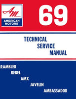 Technical Service Manual, 1969 AMC - FREE lower 48 ground shipping in approx. 1-2 weeks