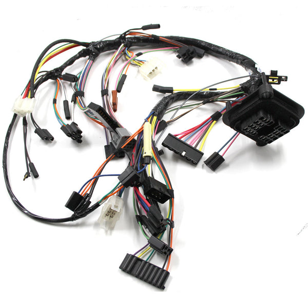 Dash Wiring Harness, V8, With Gauges, Usually With 140 M.P.H. Speedometer, With Seat Belt Warning, Brake Light Switch Is Push Rod Mounted - 1972 AMC Javelin, Javelin AMX - FREE lower 48 ground shipping in approx. 3-4 months