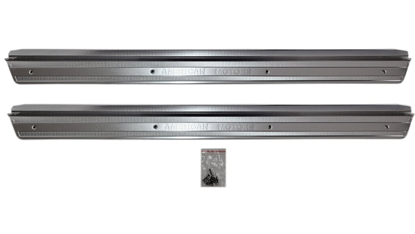 Door Sill Scuff Plate Kit, 2-Piece, 1970-83 AMC Small Body (See Applications) (FREE lower 48 ground shipping In 1-2 Weeks)