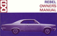 Owner's Manual, 1968 AMC Rebel - FREE lower 48 ground shipping in approx. 1-2 weeks