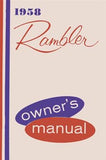 Owner's Manual, 1958 AMC Rambler (Except American) - FREE lower 48 ground shipping in approx. 1-2 weeks