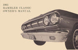 Owner's Manual, 1965 Rambler Classic - FREE lower 48 ground shipping in approx. 1-2 weeks