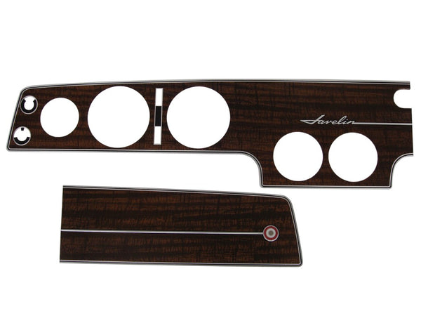 Dash Bezel Kit, Simulated Wood Grain, 1970 AMC Javelin with Factory A/C (FREE lower 48 ground shipping in approx. 1-2 Weeks)