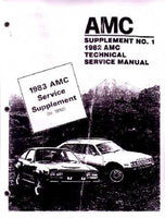 Technical Service Manual, 1982-83 AMC Supplement - FREE lower 48 ground shipping in approx. 1-2 weeks