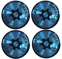 Machine Style Wheel Center Cap Inserts, OE Correct, Set of 4, 1970-72 AMC w/Machine Style Wheels (FREE lower 48 ground shipping in approx. in 1-2 weeks)