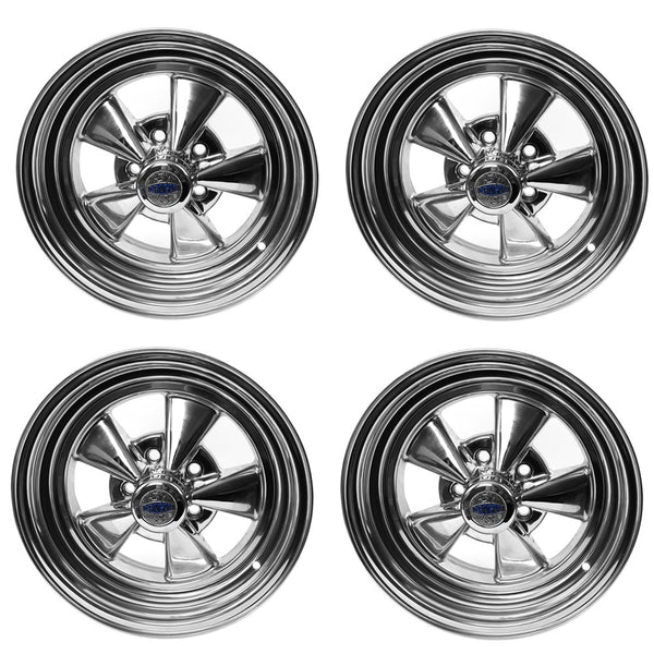 Cragar S/S 15x7", Chrome Steel Wheels, 1964-1988 AMC (See Applications), FREE lower 48 ground shipping in approx. 1-2 Weeks