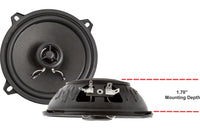 RetroSound® Premium Stereo Speakers 5.25", Door & Package Tray, 1971-74 Javelin, Javelin AMX, 1974-78 Matador, 1975-80 Pacer (FREE lower 48 ground shipping in approx. 1-2 weeks)