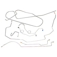 Kit de conduites de frein à disque manuel, AMC AMX 1970, 11 pièces, acier d'origine ou acier inoxydable (livraison directe sous environ 1 à 2 semaines)