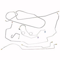 Kit de conduite de frein à tambour manuel, AMC AMX 1968-69, 8 pièces, acier d'origine ou acier inoxydable (expédition directe sous environ 1 à 2 semaines)