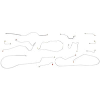 Power Disc Brake Line Kit, 1968-69 AMC AMX, 9 PC, OE Steel or Stainless (FREE lower 48 ground shipping in approx. 1-2 weeks)