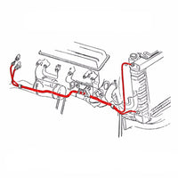 Trans Cooler Lines, 2 PC, 5/16", 1971-74 AMC Gremlin X, OE Steel or Stainless (FREE lower 48 ground shipping in approx. 1-2 weeks)