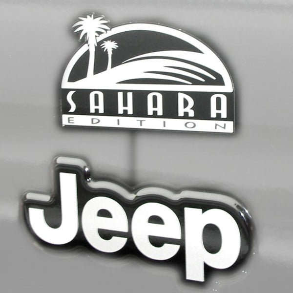 Kit d'autocollants et de bandes, argent, Jeep Wrangler TJ Sahara Edition 2003-06 - Expédition directe sous 1 à 2 semaines environ