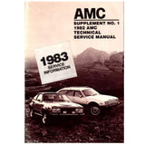 Technical Service Manual, 1982-83 AMC - FREE lower 48 ground shipping in approx. 1-2 weeks