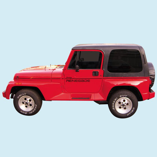 Kit de décalcomanies et de bandes, Jeep Renegade 1991-94 - Expédition directe dans environ 1 à 2 semaines