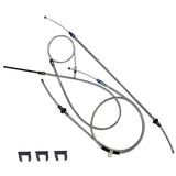 Emergency Parking Brake Cable Master Kit, Stainless, 3-Piece Set w/Clips, 1971-78 AMC Gremlin, 1972-77 Hornet - FREE lower 48 ground shipping in approx. 1-2 weeks