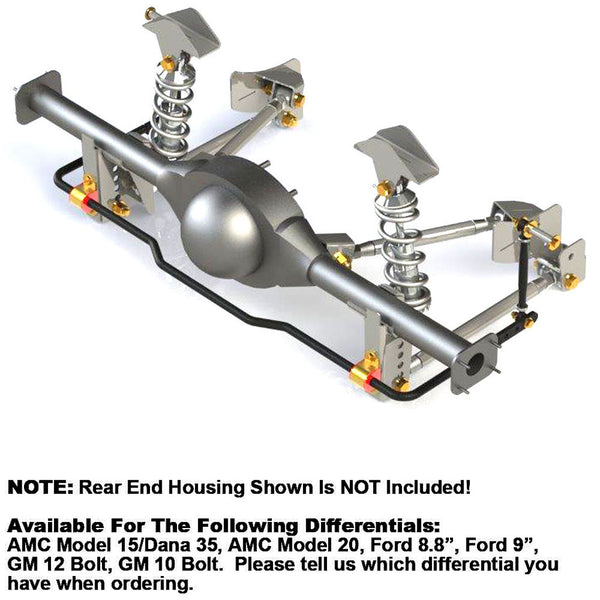 Système de suspension arrière à ressorts hélicoïdaux à 4 bras, AMC Javelin 1968-74 - Expédition dans environ 2 à 3 semaines