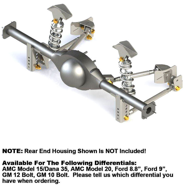 Système de suspension arrière à ressorts hélicoïdaux à 4 bras, Rambler 1964-68, AMC American 1969 - Expédition directe dans environ 2 à 3 semaines